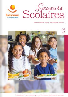 Catalogue - carte métier - saveurs scolaires 2023