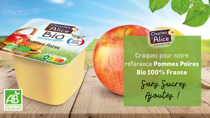 Craquez pour notre référence Pommes Poires Bio 100% France Sans Sucres Ajoutés !