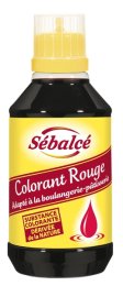 Colorant liquide rouge en flacon 500 ml SEBALCE | Grossiste alimentaire | EpiSaveurs