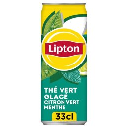 Green Ice Tea citron vert-menthe en canette slim 33 cl LIPTON ICE TEA | Grossiste alimentaire | EpiSaveurs