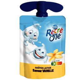 Goûter laitier saveur vanille Récré Olé en gourde 85 g MONT BLANC | Grossiste alimentaire | EpiSaveurs