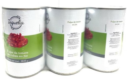 Pulpe de tomate en cube au jus en boîte 5/1 TOQUELIA | Grossiste alimentaire | EpiSaveurs - 2