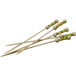 Pique en bambou avec perle 12 cm en boîte de 200 SOLIA | Grossiste alimentaire | EpiSaveurs