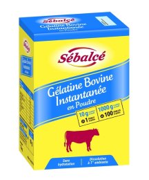 Gélatine bovine instantanée à froid en poudre en boîte 1 kg SEBALCE | Grossiste alimentaire | EpiSaveurs
