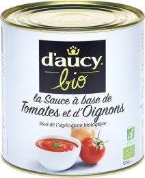 Sauce tomates-oignons BIO en boîte 3/1 DAUCY | Grossiste alimentaire | EpiSaveurs