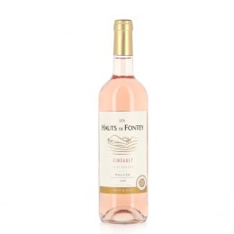 Pays d'Oc Cinsault vin rosé IGP en bouteille 75 cl LES HAUTS DE FONTEY | Grossiste alimentaire | EpiSaveurs