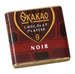 Carré de chocolat noir 70% en boîte 800 g OKAKAO | EpiSaveurs