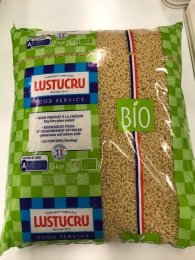 Coquillette de qualité supérieure Bio en sachet 5 kg LUSTUCRU | Grossiste alimentaire | EpiSaveurs