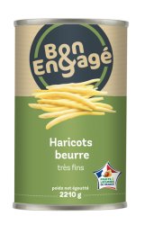 Haricots beurre très fins CE2 en boîte 5/1 BON&ENGAGE | Grossiste alimentaire | EpiSaveurs - 2