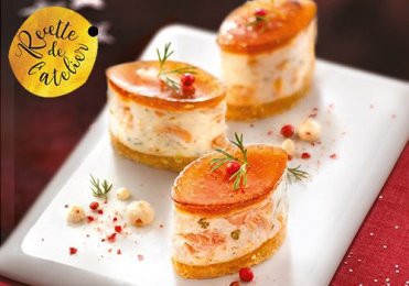 Recette : Mini cheesecake au saumon, chutney de figues en gelée - EpiSaveurs