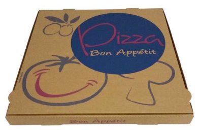 Boîte pizza 40 x 40 x 3,5 cm en colis de 100 STANIVALS | Grossiste alimentaire | EpiSaveurs