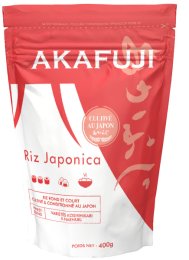 Riz rond japonica en paquet 400 g AKAFUJI | Grossiste alimentaire | EpiSaveurs