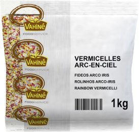 Vermicelles multicolores en sachet 1 kg VAHINE | Grossiste alimentaire | EpiSaveurs