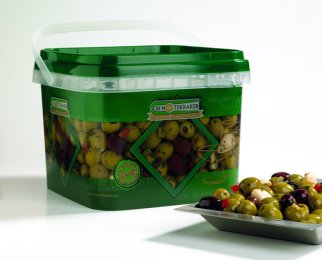 Olives à la provençale denoyautées en seau 3,4 kg DE NOTEKRAKER | Grossiste alimentaire | EpiSaveurs