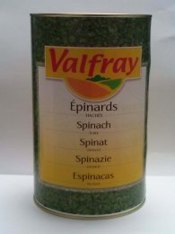 Epinard haché en boîte 5/1 VALFRAY | Grossiste alimentaire | EpiSaveurs