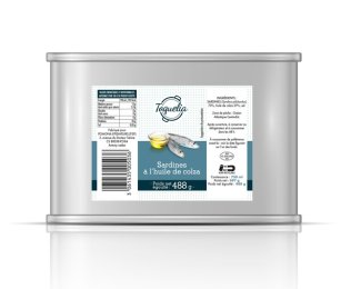 Sardine à l'huile de colza en boîte 4/4 TOQUELIA | Grossiste alimentaire | EpiSaveurs