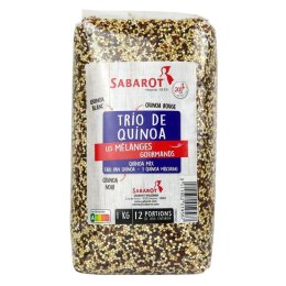 Trio de quinoa blanc, rouge et noir en sachet de 1 kg SABAROT | EpiSaveurs