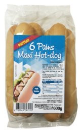 Pain Hot-maxi Dog en paquet 600 g LA BOULANGERE | Grossiste alimentaire | EpiSaveurs