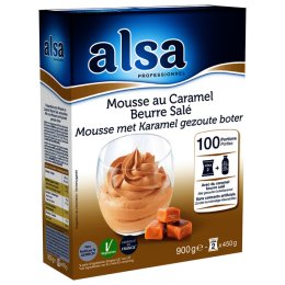 Mousse au caramel beurre salé en boîte 900 g ALSA | Grossiste alimentaire | EpiSaveurs