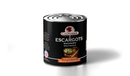 Escargot helix lucorum sauvage au court bouillon en boîte 4/4 COUTURIER | Grossiste alimentaire | EpiSaveurs