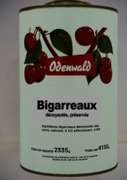 Bigarreau rouge dénoyauté préservé en boîte 5/1 ODENWALD | Grossiste alimentaire | EpiSaveurs