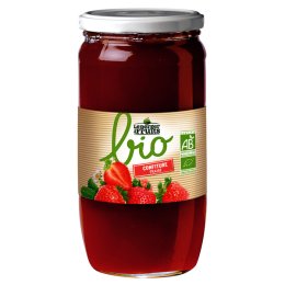 Confiture de fraise BIO en bocal 760 g LE BERGER DES FRUITS | Grossiste alimentaire | EpiSaveurs