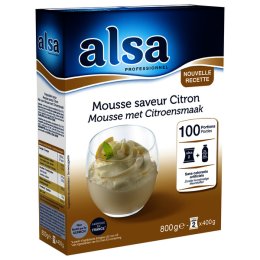 Mousse saveur citron en boîte 800 g ALSA | Grossiste alimentaire | EpiSaveurs