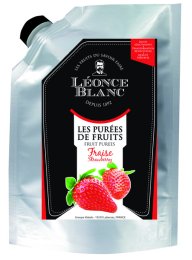 Purée de fraise sucrée en poche 1 kg LEONCE BLANC | Grossiste alimentaire | EpiSaveurs