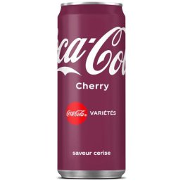 Coca-cola cherry en canette slim 33 cl COCA-COLA | Grossiste alimentaire | EpiSaveurs
