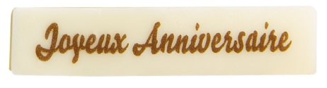 Plaque "Joyeux Anniversaire" en chocolat blanc en boîte 115 g MONA LISA | Grossiste alimentaire | EpiSaveurs