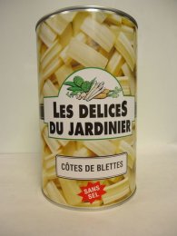 Côtes de blettes à teneur réduite en sel en boîte 5/1 LES DELICES DU JARDINIER | EpiSaveurs