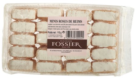 Mini biscuit rose de Reims en barquette 110 g FOSSIER | Grossiste alimentaire | EpiSaveurs
