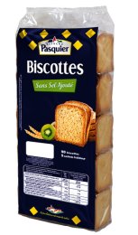 Biscotte sans sel ajouté en paquet 675 g PASQUIER | Grossiste alimentaire | EpiSaveurs