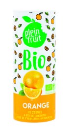 Jus d'orange à base de concentré BIO en canette 23,5 cl PLEIN FRUIT | Grossiste alimentaire | EpiSaveurs