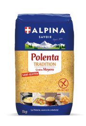 Polenta Tradition Moyenne 1kg ALPINA SAVOIE | Grossiste alimentaire | EpiSaveurs