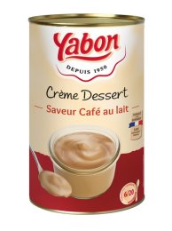 Crème dessert saveur café au lait en boîte 5/1 YABON | Grossiste alimentaire | EpiSaveurs