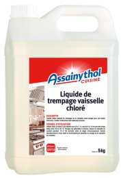Liquide de trempage vaisselle chloré en bidon 5 kg ASSAINYTHOL | Grossiste alimentaire | EpiSaveurs