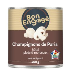 Champignons de Paris hôtel en boîte 4/4 BON&ENGAGE | EpiSaveurs