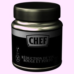Réduction de vin rouge et Porto en pâte en pot 580 g CHEF | Grossiste alimentaire | EpiSaveurs