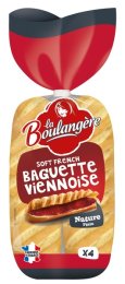 Pain baguette viennoise en paquet 340 g LA BOULANGERE | EpiSaveurs
