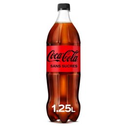 Coca Cola en bouteille 1,25 L COCA COLA SANS SUCRE | Grossiste alimentaire | EpiSaveurs