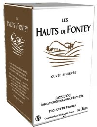 Pays d'Oc Chardonnay vin blanc IGP en BIB de 10 L LES HAUTS DE FONTEY | EpiSaveurs