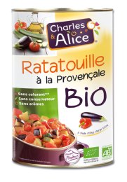 Ratatouille BIO en boîte 5/1 CHARLES ET ALICE | Grossiste alimentaire | EpiSaveurs