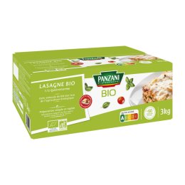 Lasagne 1/2 gastronorme BIO en boîte 3 kg PANZANI | Grossiste alimentaire | EpiSaveurs