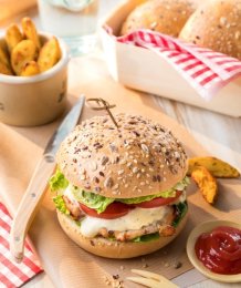 Pain spécial brioché tranché aux graines pour hamburger 90 g JACQUET | Grossiste alimentaire | EpiSaveurs