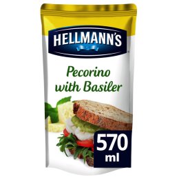 Sauce pour sandwich pesto vert et fromage pecorino romano en poche 599 g HELLMANN’S | Grossiste alimentaire | EpiSaveurs