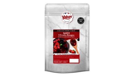 Sauce aux fruits rouges en poche 1 kg YABON | Grossiste alimentaire | EpiSaveurs
