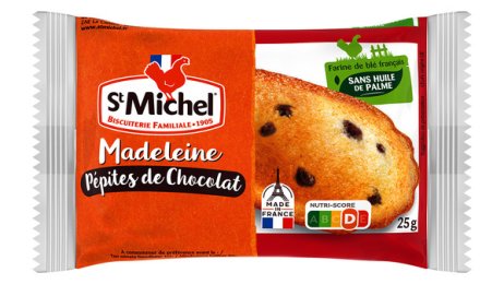 Madeleine aux pépites de chocolat en étui 25 g ST MICHEL | Grossiste alimentaire | EpiSaveurs