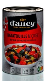 Ratatouille niçoise en boîte 5/1 D'AUCY | Grossiste alimentaire | EpiSaveurs