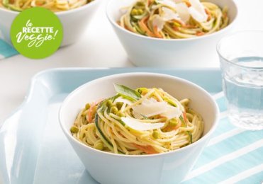 Recette : Spaghettis aux petits légumes - EpiSaveurs
